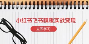 小红书飞书 模板实战变现：小红书快速起号，搭建一个赚钱的飞书模板-男爵娱创[知识付费]
