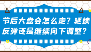 某公众号付费文章：节后大盘会怎么走？延续反弹还是继续向下调整？-男爵娱创[知识付费]