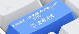 流量爆破营，让你快速加满10000(1万)微信好友-男爵娱创[知识付费]