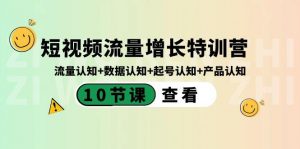 短视频流量增长特训营：流量认知+数据认知+起号认知+产品认知（10节课）-男爵娱创[知识付费]