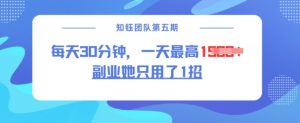 副业她只用了1招，每天30分钟，无脑二创，一天最高1.5k-男爵娱创[知识付费]