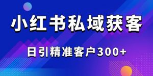 2025最新小红书平台引流获客截流自热玩法讲解，日引精准客户300+-男爵娱创[知识付费]
