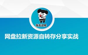 网盘拉新资源自动转存分享实战-男爵娱创[知识付费]