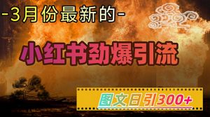 小红书超劲爆引流手段，图文日引300+轻松变现1W-男爵娱创[知识付费]