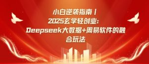 小白逆袭指南，2025玄学轻创业：Deepseek大数据+周易算法的融合玩法-男爵娱创[知识付费]