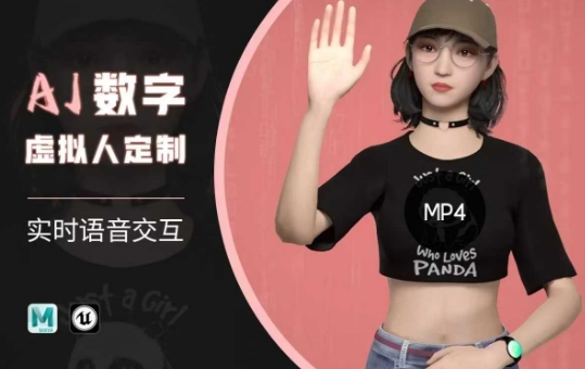 Ai数字人虚拟(智能体)实时语音交互特训营，​自行定制超写实角色AI数字人交互技术-男爵娱创[知识付费]