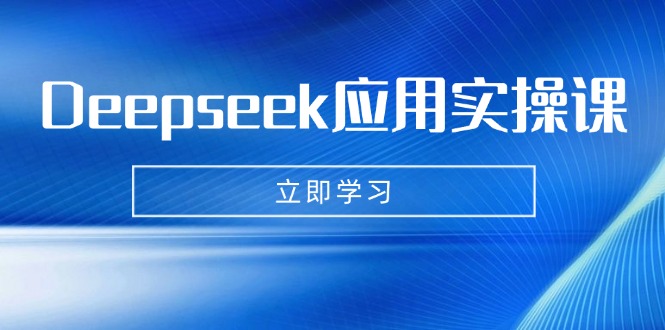 Deepseek应用实操课：AI制作数字妈妈、写真、短视频，辅导作业，PPT制作等-男爵娱创[知识付费]