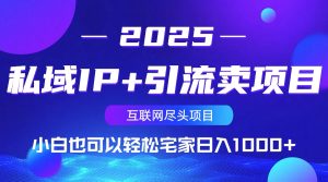 私域IP+引流卖项目，小白也可以做到轻松宅家日入1000+-男爵娱创[知识付费]