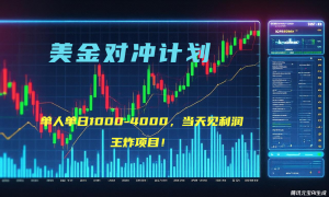 2025年最暴力项目“美金先登计划”最新最强对冲战法，每日实际收益1K-4K-男爵娱创[知识付费]
