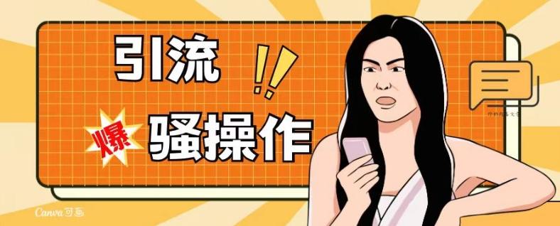 最新引流骚操作，单账号日引50-100，简单粗暴，适合于小白各行各业都可以进行操作，精准粉丝加到爆-男爵娱创[知识付费]