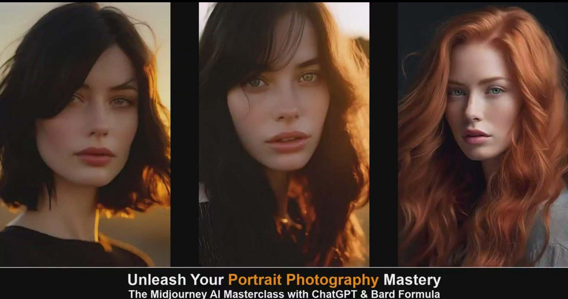 图片[3]-(9312期)Midjourney v5 ChatGPT 和 Bard AI人工智能人像摄影大师班-15节-中英字幕-男爵娱创[知识付费]