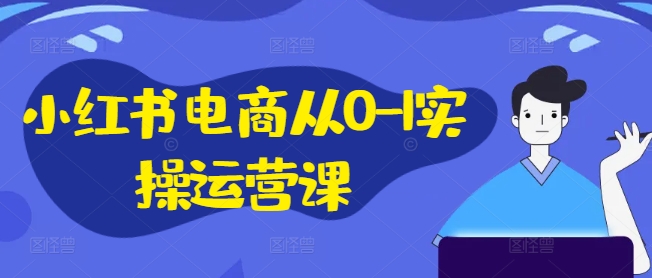 小红书电商从0-1实操运营课，小红书手机实操小红书/IP和私域课/小红书电商电脑实操板块等-男爵娱创[知识付费]