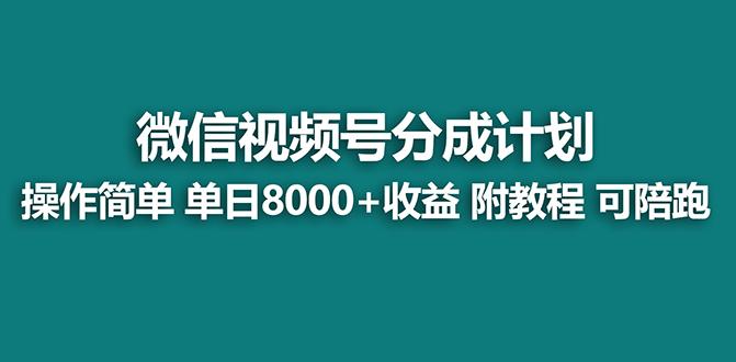 【蓝海项目】视频号分成计划最新玩法，单天收益8000+，附玩法教程，24年…-男爵娱创[知识付费]