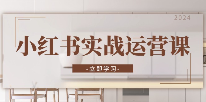 小红书实战运营课：从开通店铺到直播话术，打造爆款笔记与高效直播-男爵娱创[知识付费]