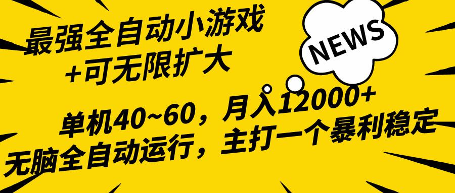 (10046期)2024最新全网独家小游戏全自动，单机40~60,稳定躺赚，小白都能月入过万-男爵娱创[知识付费]