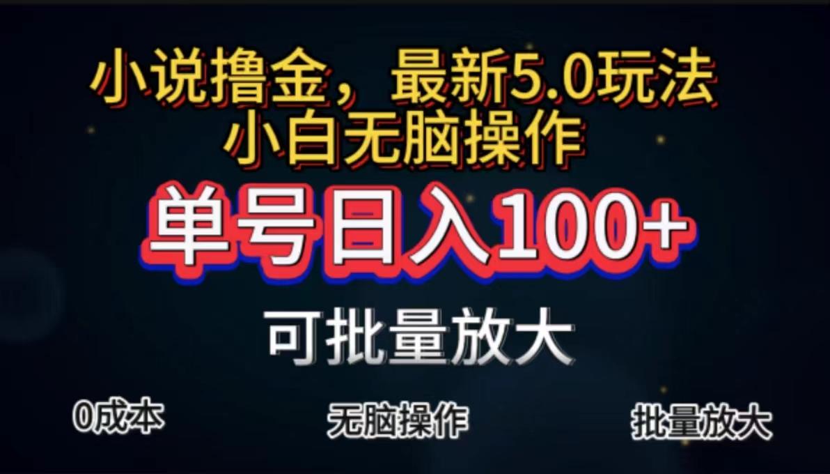 全自动小说撸金，单号日入100+小白轻松上手，无脑操作-男爵娱创[知识付费]