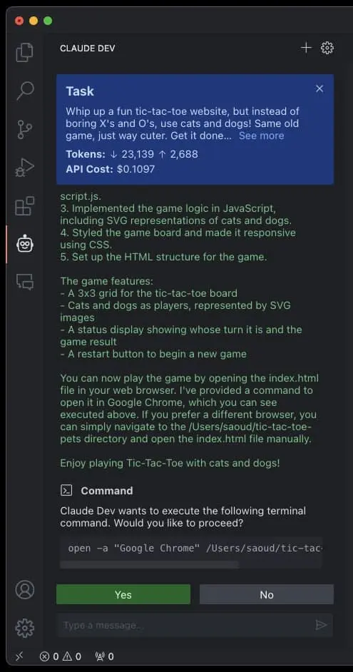 Claude Dev｜AI编程-男爵娱创[知识付费]