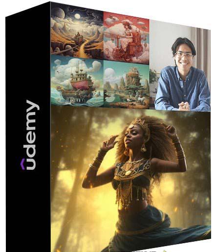 MidjourneyAI绘画艺术生成的大师级写作提示指南教程-8节视频课-中英字幕-男爵娱创[知识付费]