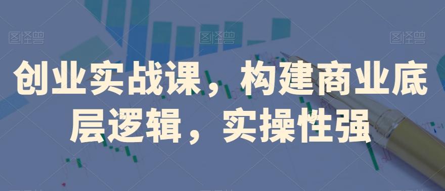 创业实战课，​构建商业底层逻辑，实操性强-男爵娱创[知识付费]