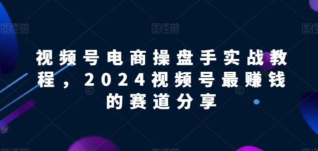 视频号电商实战教程，2024视频号最赚钱的赛道分享-男爵娱创[知识付费]