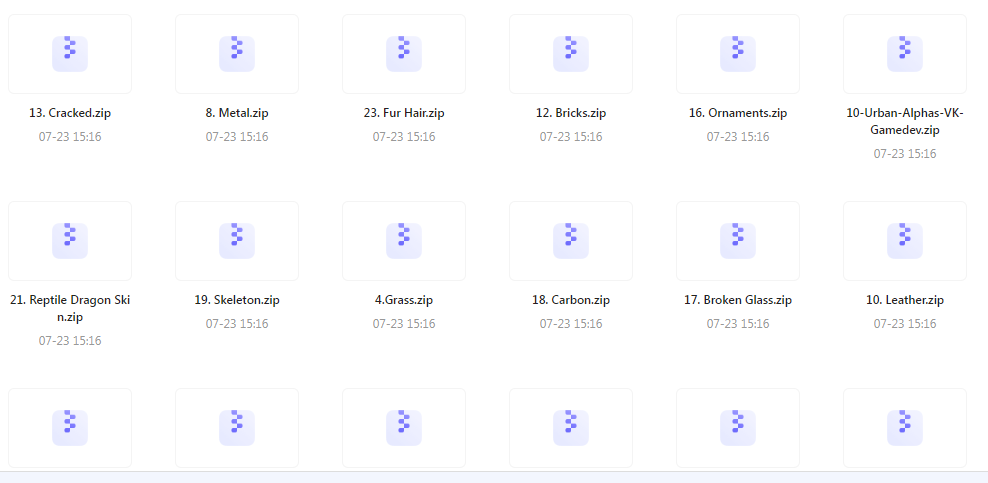 【素材分享】实用教程+素材 Zbrush与Blender表面纹理合集-男爵娱创[知识付费]