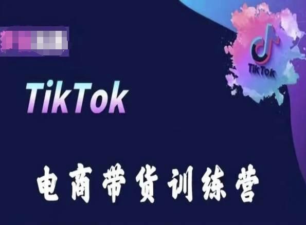 TikTok电商带货训练营，跟随时代潮流，跨境掘金-男爵娱创[知识付费]