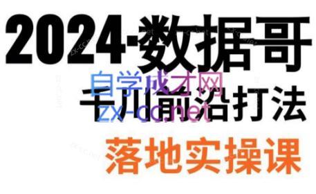 数据哥·2024年千川前沿打法落地实操课-男爵娱创[知识付费]