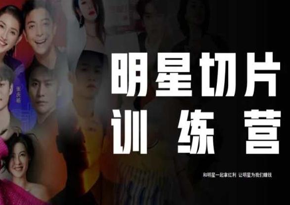 王子·明星切片线上训练营（2023），和明星一起拿红利，让明星为我们赚钱-男爵娱创[知识付费]
