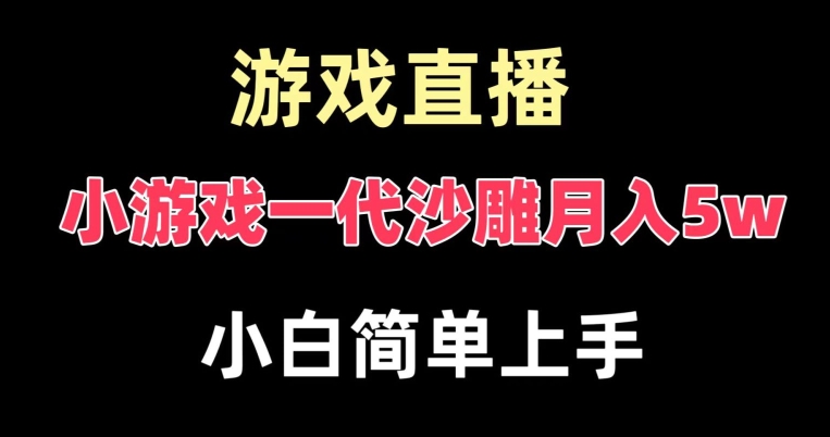玩小游戏一代沙雕月入5w,爆裂变现,快速拿结果,高级保姆式教学【揭秘】