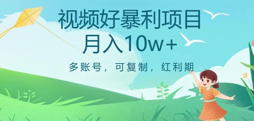 视频号暴利项目，多账号，可复制，红利期，月入10w+【揭秘】-男爵娱创[知识付费]