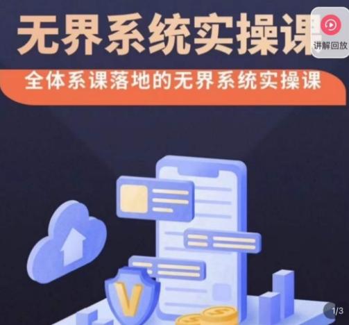 老衲·无界系统实操课，全体系落地无界改版后选择、出价、高投产做付费引流-男爵娱创[知识付费]