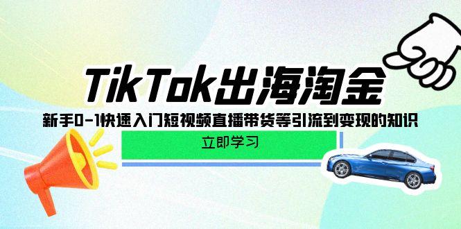 (10035期)TikTok-出海淘金，新手0-1快速入门短视频直播带货等引流到变现的知识-男爵娱创[知识付费]
