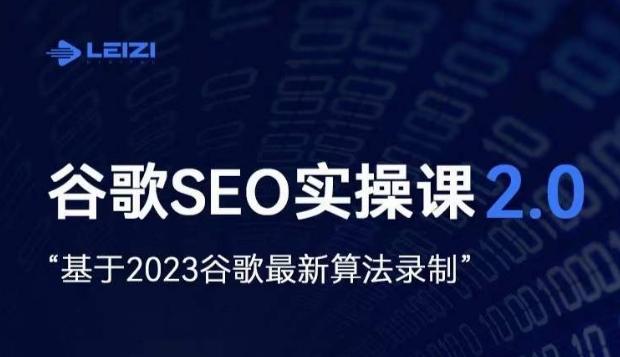雷子·谷歌SEO 2.0实战课，独立站询盘自由必备，基于2023谷歌最新算法录制-男爵娱创[知识付费]