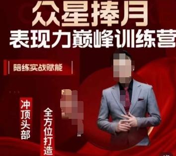 众星捧月表现力巅峰训练营，全方位打造，陪练实战赋能-男爵娱创[知识付费]