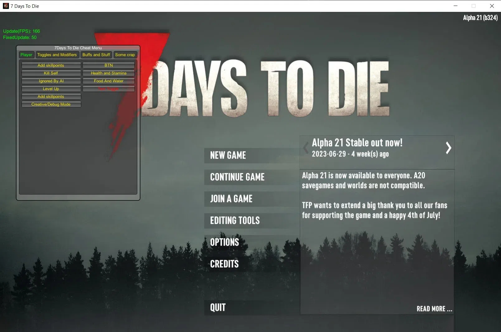 7 Days to Die 七日杀多功能修改器 v1.1.3.105 免费版-男爵娱创[知识付费]